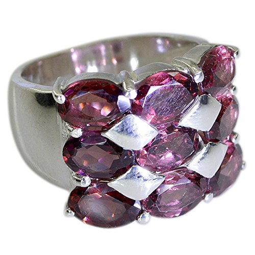 Bague grenat en argent marquise pour sublimer vos tenues bohèmes chic