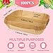 BYKITCHEN Air Fryer Liners for Ninja Dual Zone, 100pcs Air Fryer AF300UK AF400UK Accessories, Disposable Airfryer Parchment Paper Liners for Double Stack SL400UK, Compatible with Keplin, Tower Fryers