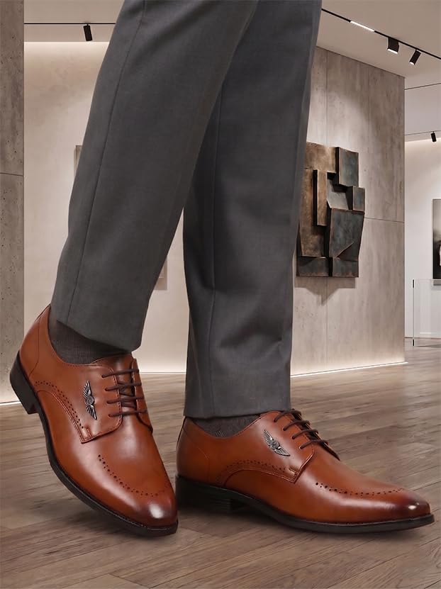 Image of ALBERTO TORRESI Hungary Series 607 Branded Sole Formal Shoes