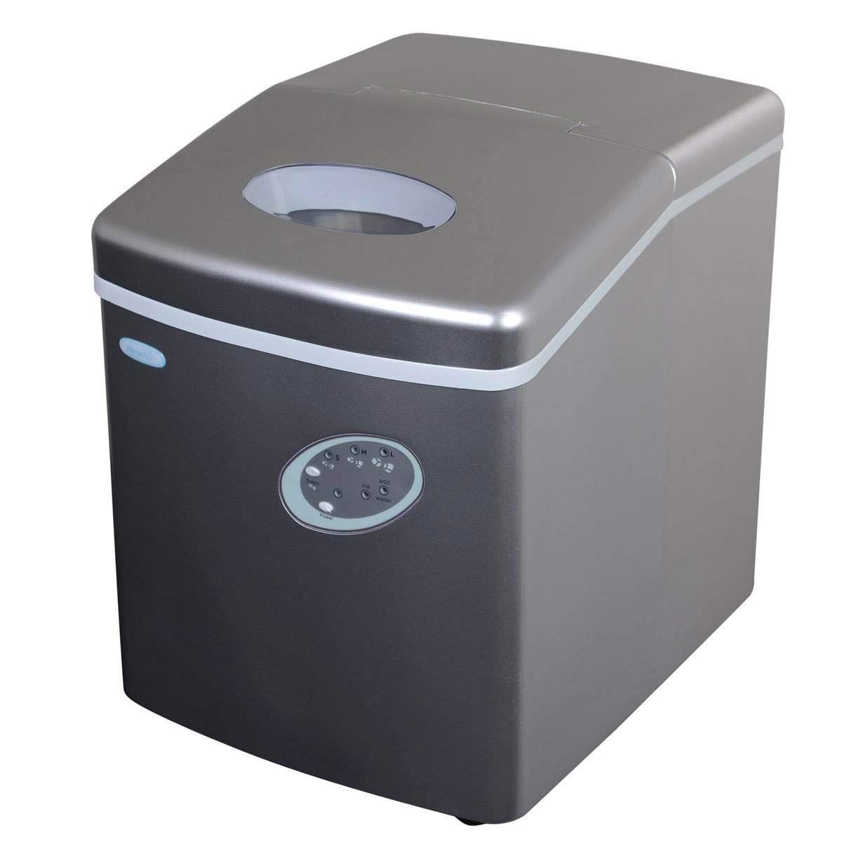 Countertop Ice Maker Machine 28 Lbs. Of Ice In 24 Hours, Portable Design In Silver With 3 Bullet Ice Cube Sizes on Fridge.com - View 2