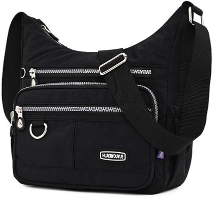 حقيبة Crossbody للنساء حقائب اليد متعددة الجيب الكتف محفظة ماء نايلون رسول حقيبة حقيبة سفر السيدات