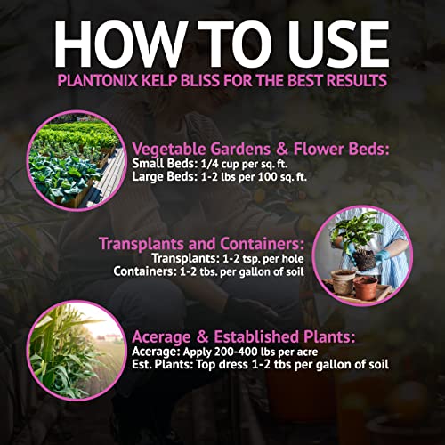 Vermiculita y fertilizante orgánico Kelp Bliss para jardinería miniatura 5