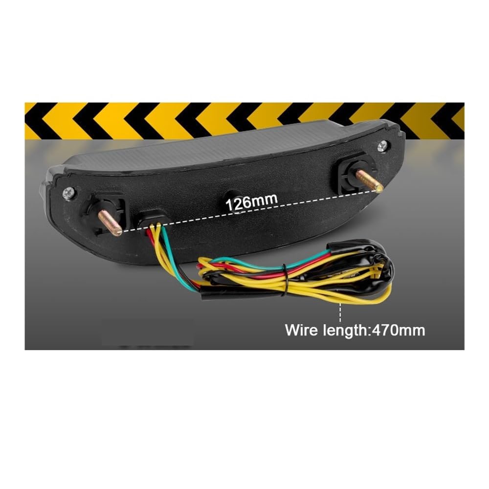 Luci Posteriori per Moto A LED da 12 V Luce Freno Posteriore di Stop Indicatori Direzione per CBR 600RR 2013-2020 Luci Freno
