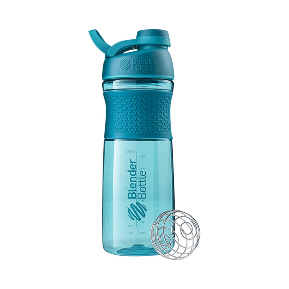 BlenderBottleSportMixer Shaker Bottle Perfect for Protein Shakes and Pre Workout, 28-Ounce, Teal