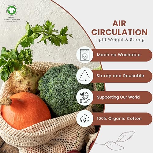 Mesh-Produce-BagsChristmas-Gift-Bag-Cotton-Mesh-Bags-for-Vegetables-Fresh-air-Circulation-Bag-Reusable-Produce-Bags-Onion-Storage-Bags-Mesh-Grocery-Bag-Food-Bag-7x10-Small-Natural-6-Pack