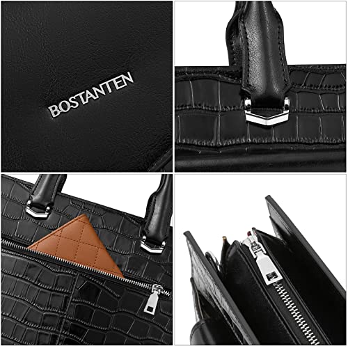 BOSTANTEN Genuine Leather Crocodile Tote