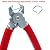 NIDAYE Straight Hog Ring Pliers Set & 200pcs Galvanized Hog Rings – Upholstery Installation Kit for Bungee/Shock Cords/Animal Pet Cages/Bagging/Traps/Sausage Casing/Meat Bags/Fencing/Railing
