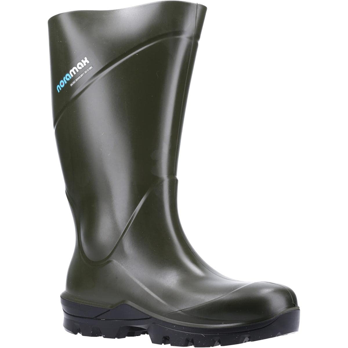NORAMAX AGRI S5 Bota de Agua de Seguridad para Agricultura, Verde, Talla 43