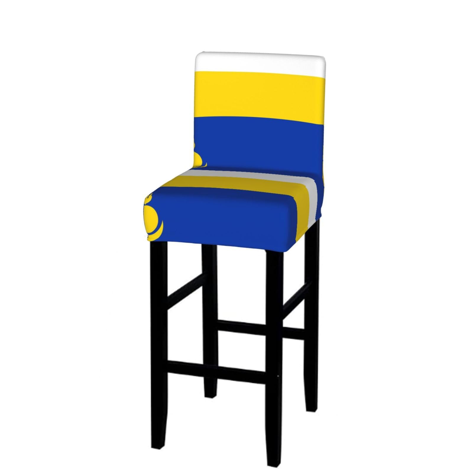 Flag of Buryatia Bar Stool Cover-Stretchy Chair Slipcover for Kitchen