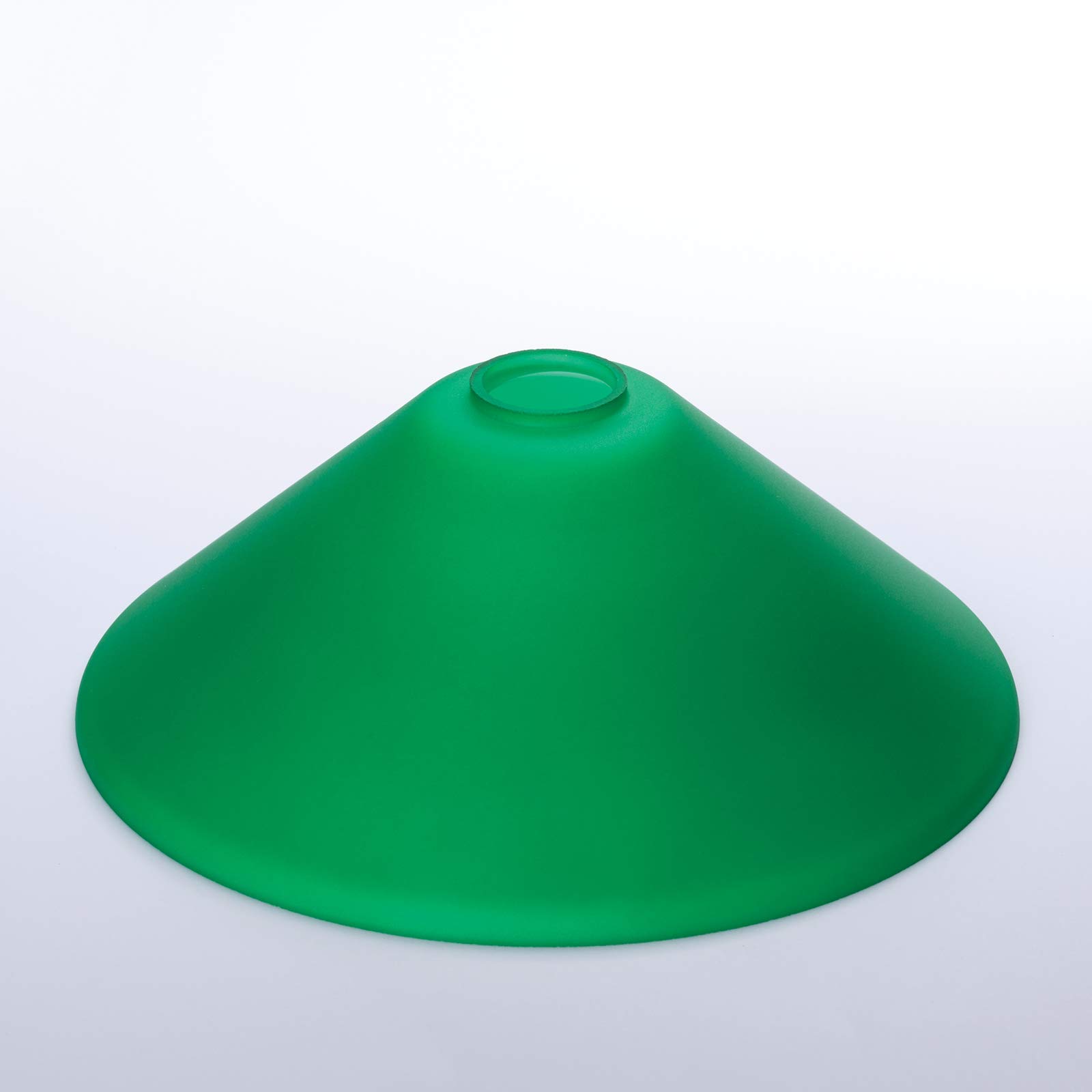 ORION LIGHTSTYLE Glas Kegelglas Ersatzglas in Grün für E14 Öffnung 30mm (Ø220mm) Leuchtenglas Ersatzschirm