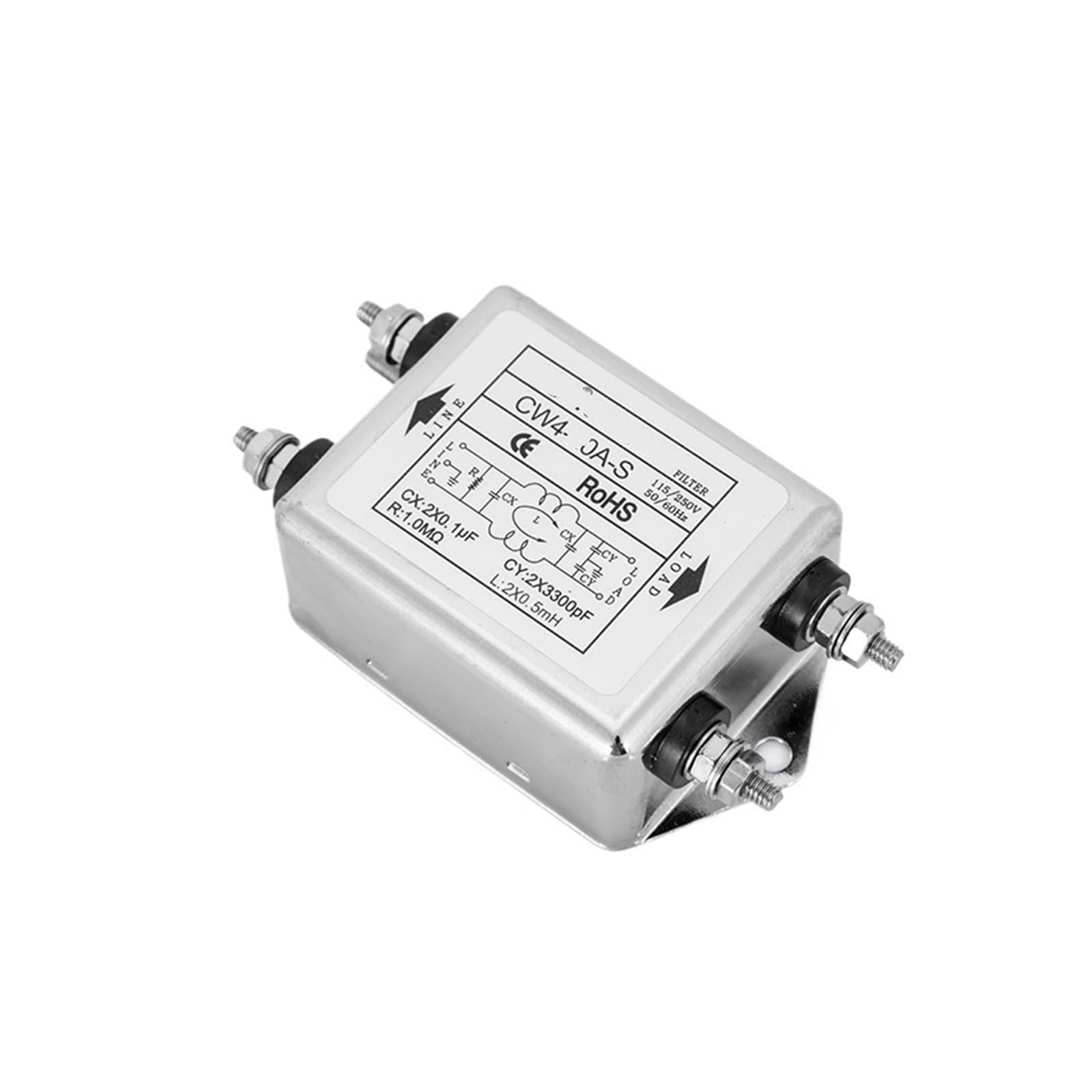 Filtro de Potencia CW4-3A-S para eliminar ruidos eléctricos en instalaciones de 220 V