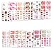 Hrbtag Pegatinas Uñas Decorativa, 11 Pièces Pegatina Uña del Pie Etiqueta Adhesivos para Uñas Full Cover Nail Art Stickers Láminas para Uñas del Pie Pegatinas para Manicura Calcomanías de Uñas