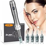 Dr. pen, Wireless Electric Derma pen M8 con 18 cartuchos para suavizar las líneas finas y las arrugas, reducir las pequeñas cicatrices, reducir los poros y rejuvenecer la piel