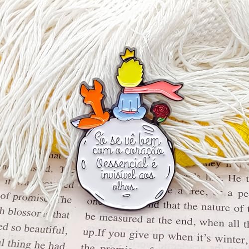 The Little Prince and the Fox Pin - Cooperation Series - Enamel Lapel Pin - Plated Badge for Clothing, Bags, and Lanyards3