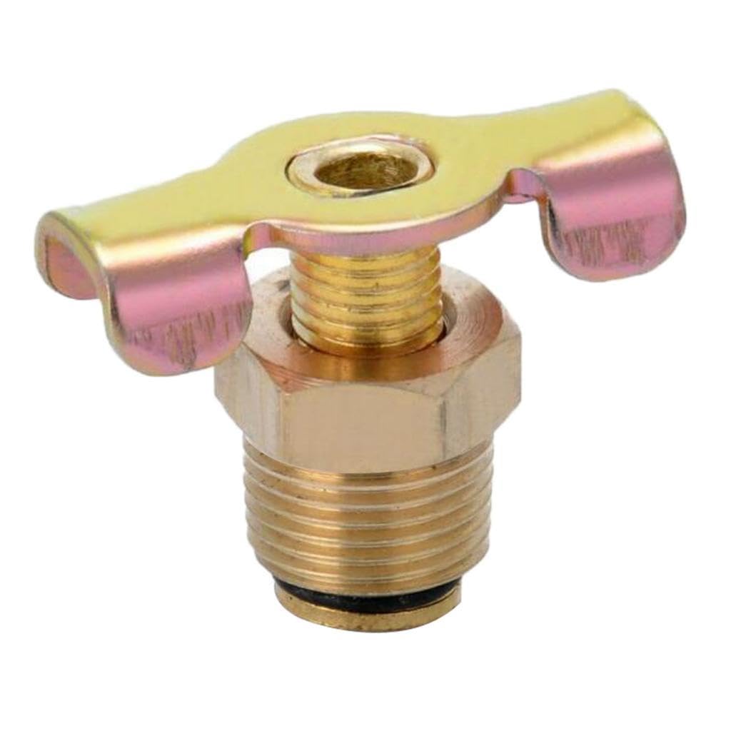 Amagogo Air Tank Drain Valve Switch Plug Screw Brass With T-Handle 3/8Inch