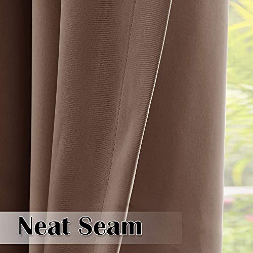 Stangh Outdoor Waterproof Curtains - Patio Curtains Blackout Outdoor Decor Privacy Sliding Glass Door Drapes For Pergola/Arbor/Porch, Mocha, W100 X L108, 1 Panel #TOP3