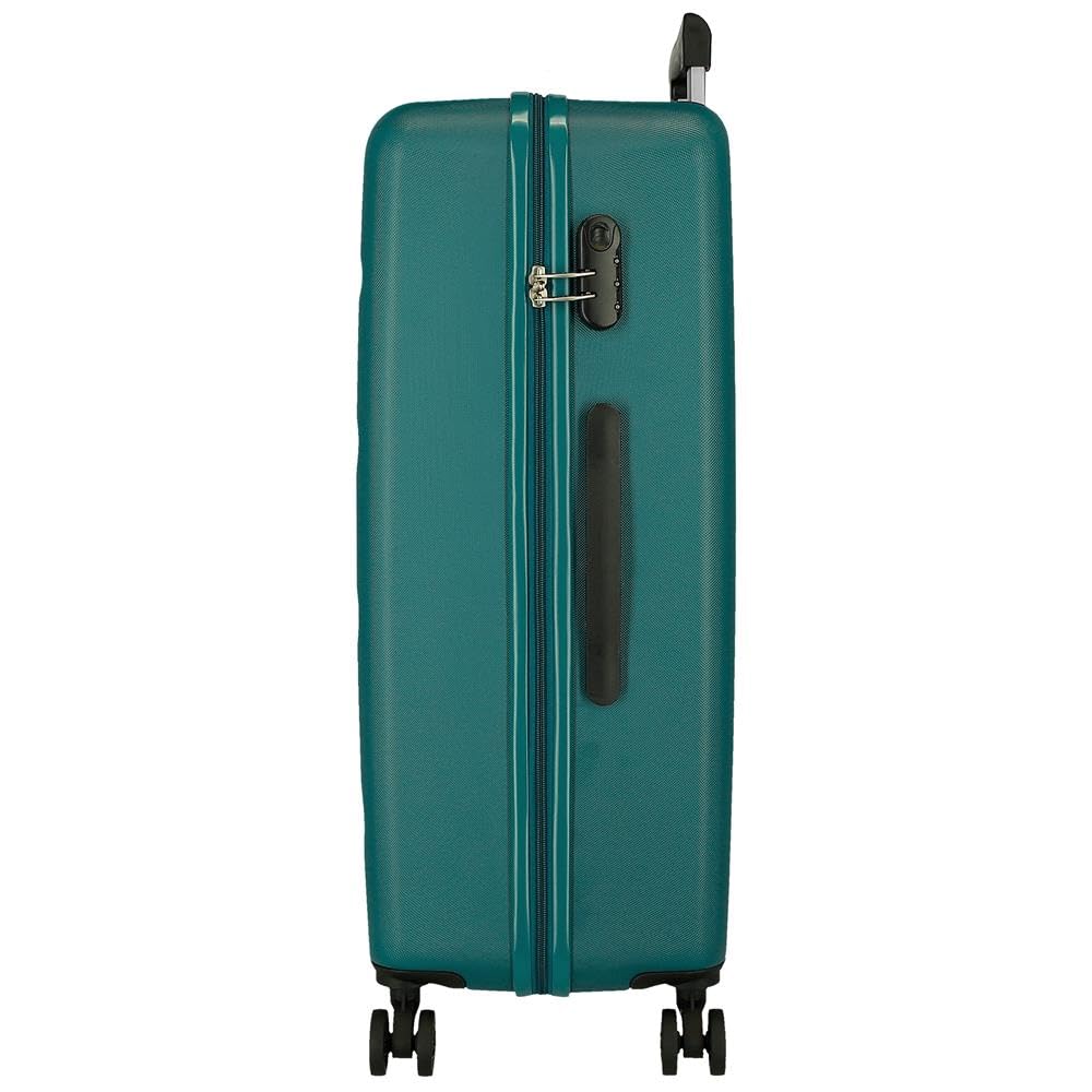 ROLL ROAD Flex Valise Rigide Fabriquée en ABS, Un matériau, Serrure à Combinaison latérale 4 Roues Doubles pour Bagage à Main, Intérieur Pratique avec Un Compartiment