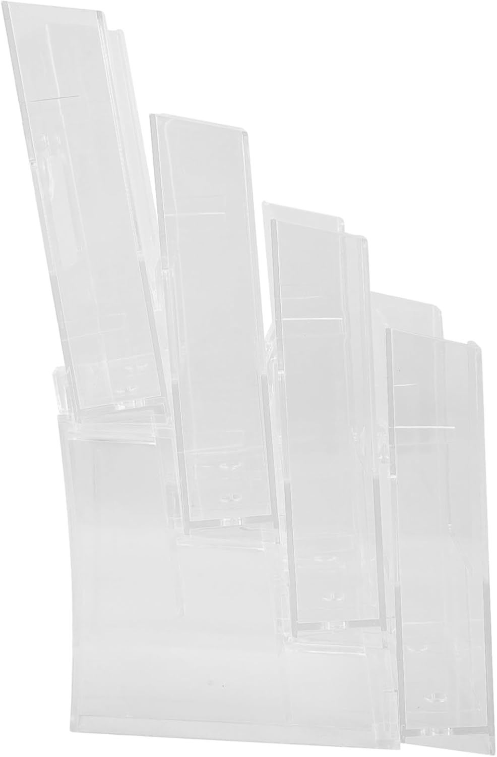 ARTIBETTER Acrylic Brochure Holder A5 Multi-Functional Folder Stand Single Pocket Design for Office and Home Organization