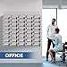 Cell Phone Locker 100 Slots, Wall-Mounted Cell Phone Lock Box with Keys, Acrylic Cell Phone Storage Locker for Employees Office Classroom Gym, Clear Cell Phone Locker Cabinet for Storage (40 Slots)