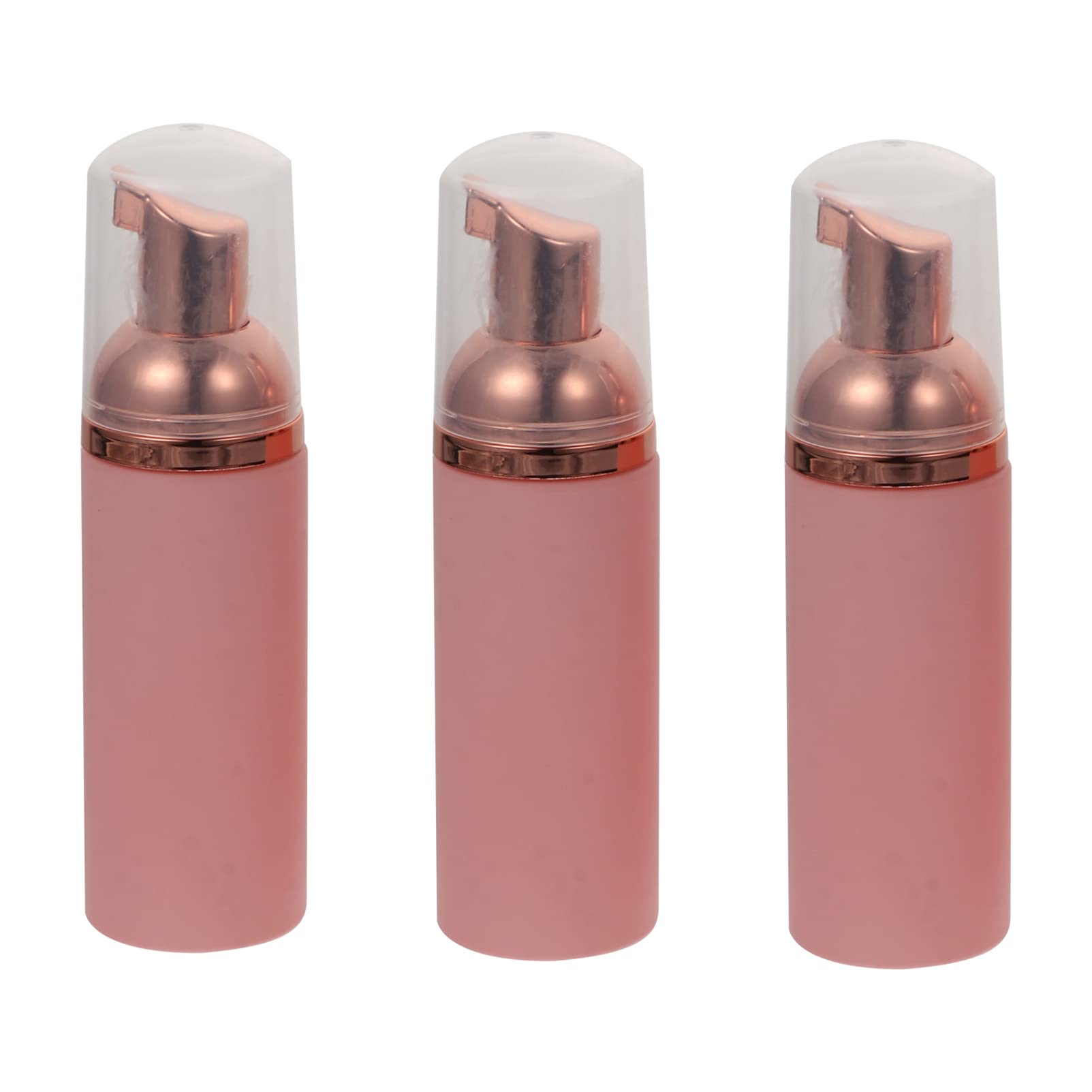 SaditY 3pcs Foam Bottle (Pink Pump), 50ml Foam Pump Bottle, Empty Travel Foaming Lash Shampoo for Cleanser, Dispenser