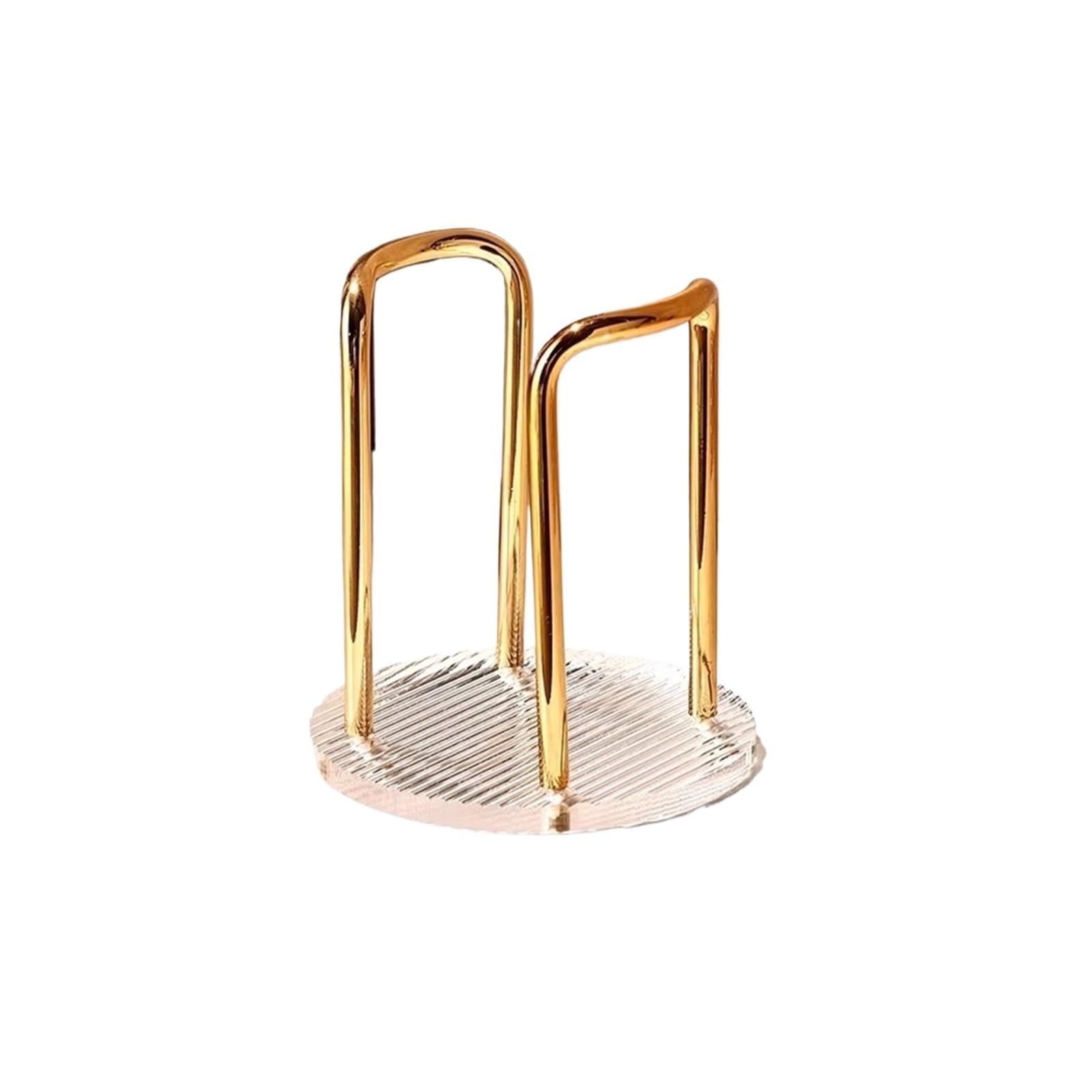 Yonmledo Gold-Single Cup Mug Stand Cup Storage Holder Luxury Water Tea Cups Dispenser Rack Shelf With Longer Stick Mug Display Stand Home Organizer(Gold-Single Cup)
