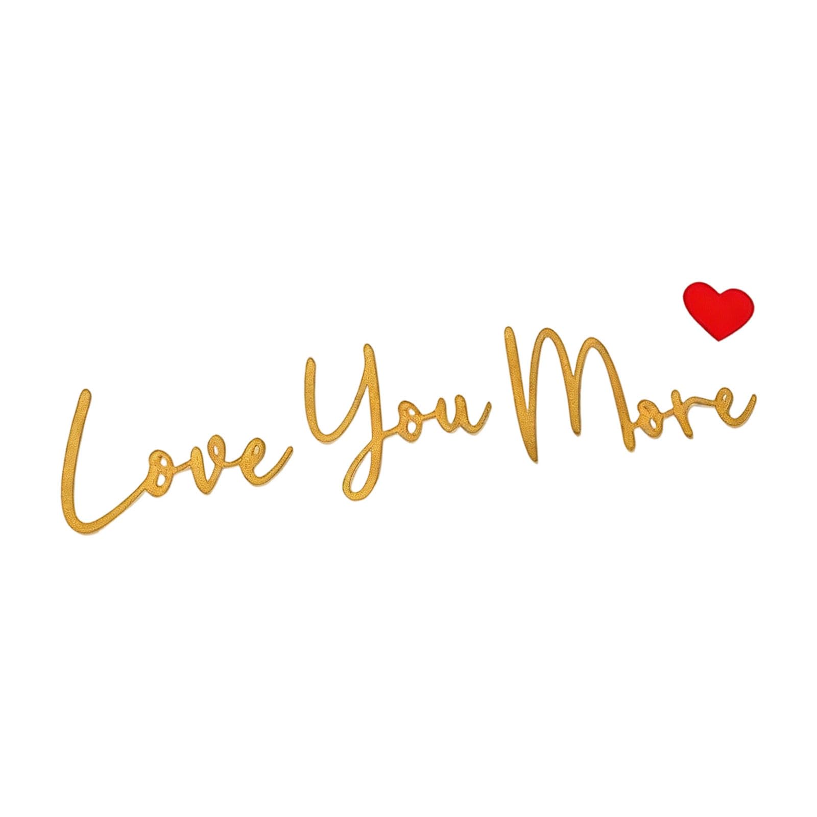 Retro Love You Bye Sign Wall Decors Love You Bye Acrylic Sign Wall Art to Express Warm for Your Family Housewarming Gift Acrylic