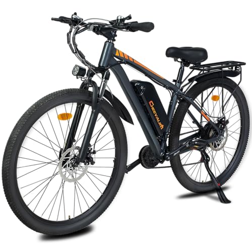 TIGUOWISH C29 Vélo Électrique Adulte,Batterie Amovible 48V 18.6Ah,Moteur Tout-Terrain,VTT 21 Vitesses,Freins à Disques Sécurisés,Écran LCD Intelligent,Éclairage...