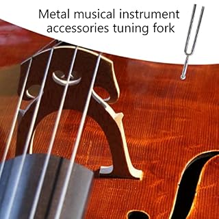 TSLRSA 1 Pcs Diapason en acier inoxydable, A440 Hz Diapason en acier inoxydable, diapason standard, accordeur de musique pour instruments standard Accordeur guitare violon – Image 5