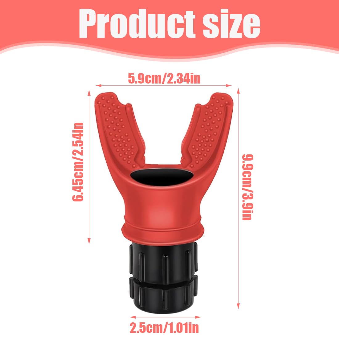 IKOPFLN Breath Trainer, Allenatore di Respirazione, Allenatore Polmonare per Esercizi Polmonari, Lung Trainer con Resistenza Regolabile, Migliora Della Qualità del Sonno (Rosso)