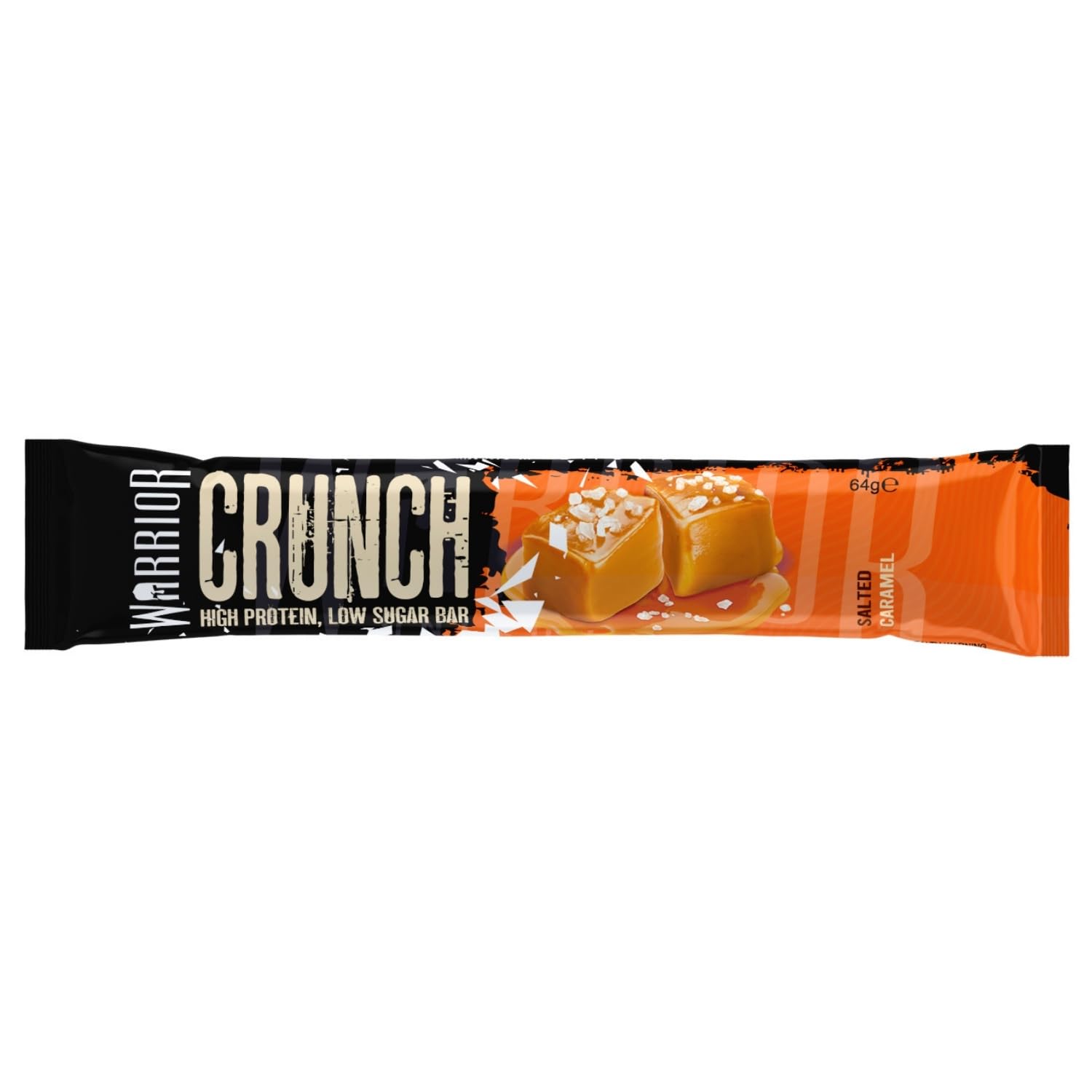 Warrior Crunch Barrette Proteiche – Proteine Alte, Zuccheri e Carboidrati Bassi – Snack Energetico per Palestra e Recupero Muscolare (Caramello salato)