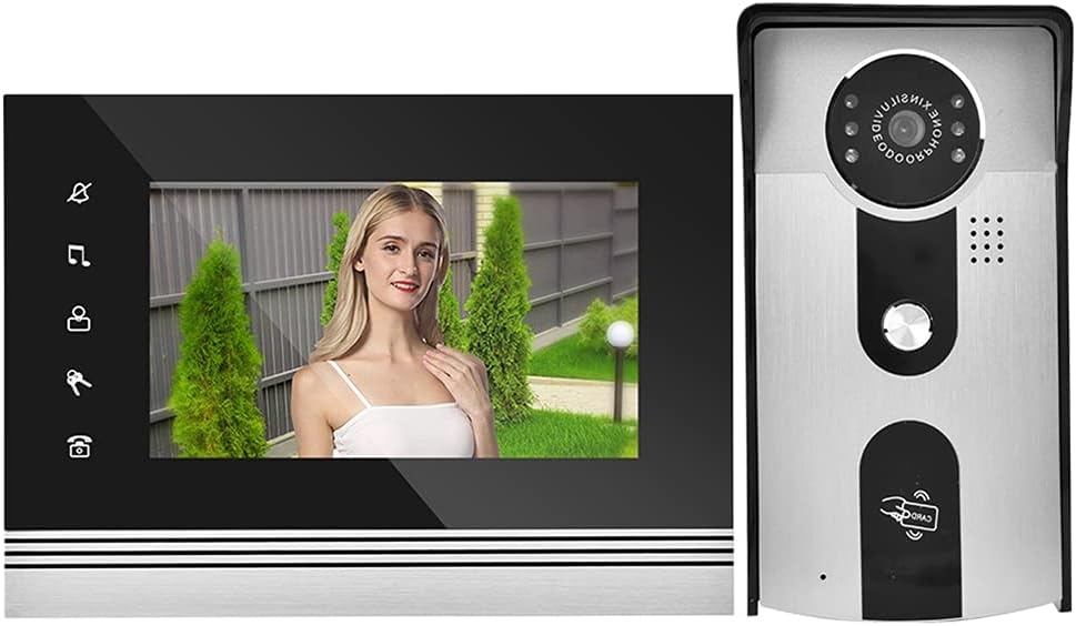 Video Door Phone Doorbell Wires Video Monitor 7" Color LCD