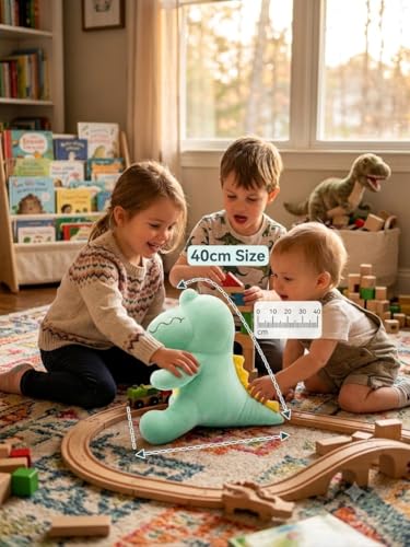 Image of Cute Crocodile Soft Toy Plush Stuffed Animal for Kids, Ultra Soft Cuddly Alligator Teddy, Huggable Plush Doll for Boys & Girls, Birthday Gift, Nursery & Room Decor (40 cm)