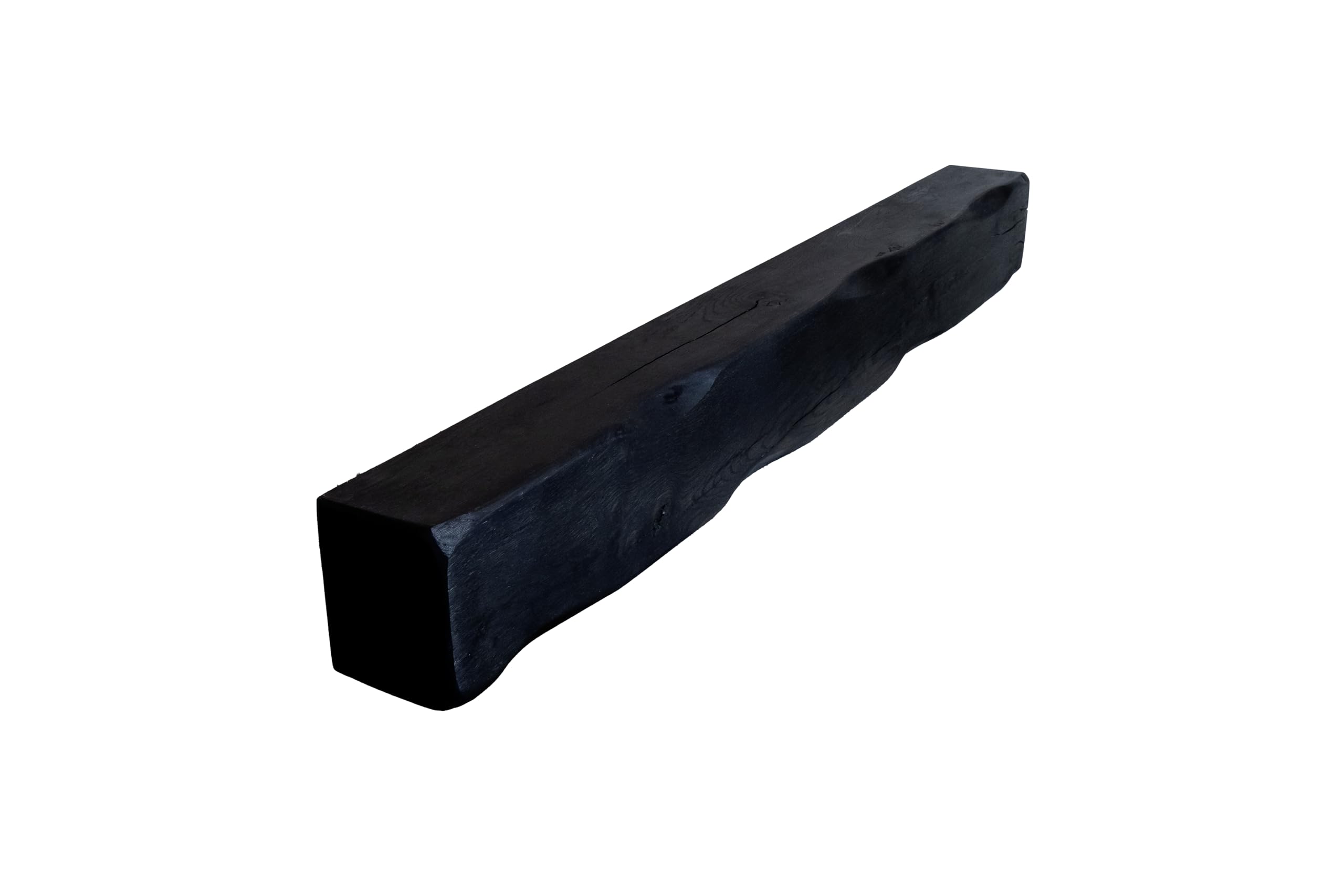 oakleys oak Solid Oak Beams for Fireplaces- Oak Floating Shelf for Home Decor- Black Shelves to Decorative Logs for Fireplace- Lightly Worked- Beam Size(110x12.5x10) Cm