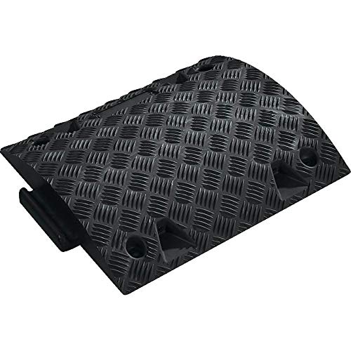 WEMAS Bodenschwelle 5-10 km/h, Mittelstück Temposchwelle, sch., 50 x 42,5 x 7,5 cm, Art.-Nr. 390.069112.01.00 | Bremsschwelle | Temposchwelle | Fahrbahnschwelle