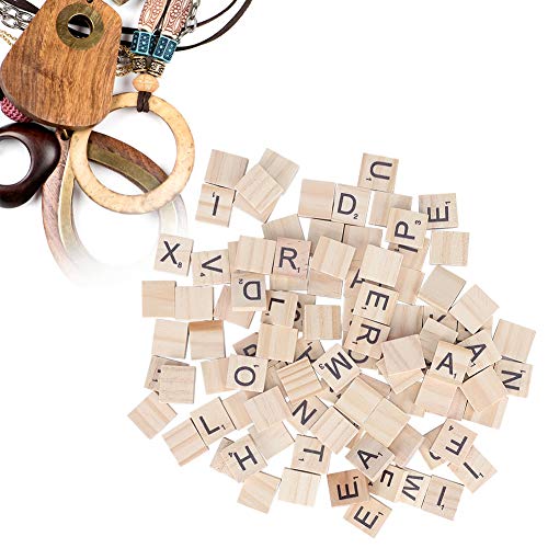 Fichas de letras de madera para manualidades A-Z miniatura 3