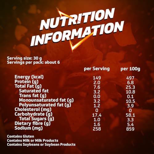 Image of Doritos Frito Lay Nacho Cheese Flavored Tortilla Chips, 7 Oz 198.4 G