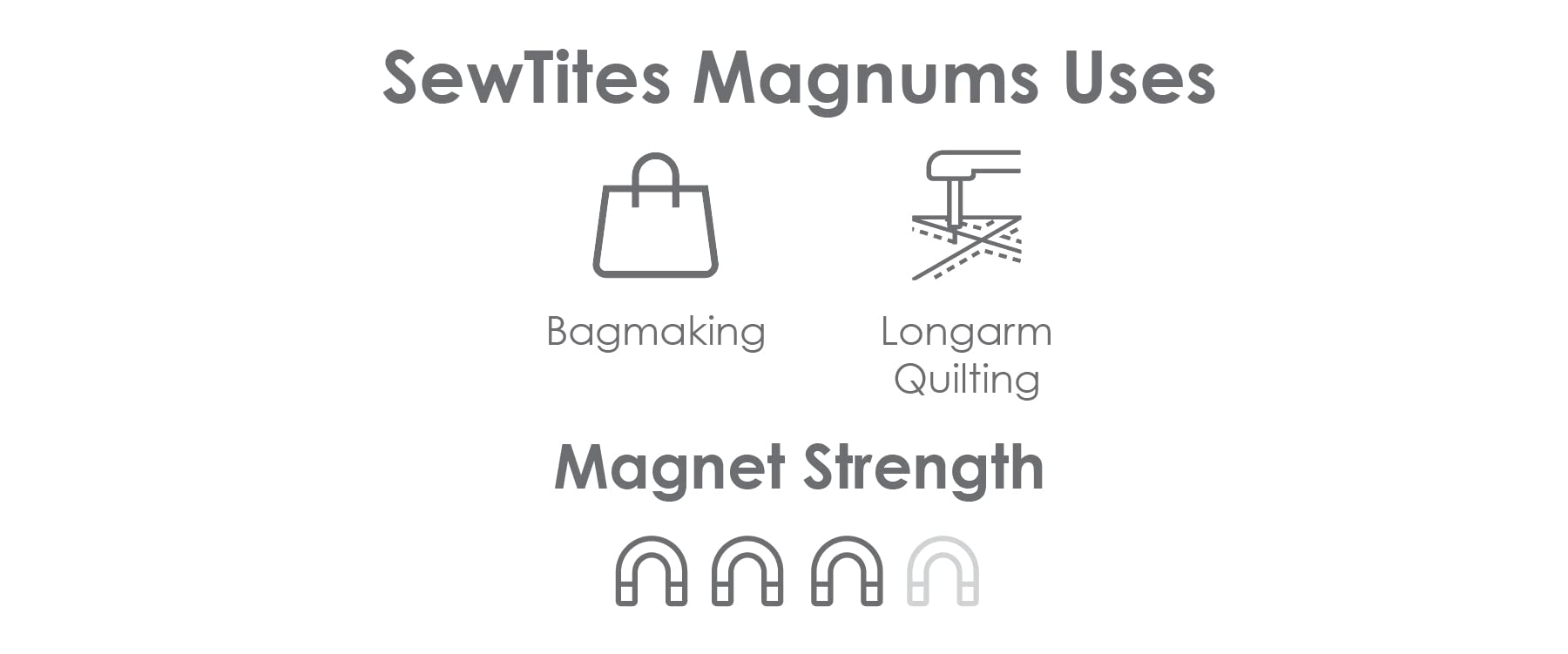 SewTites Magnum - Alfileres magnéticos para coser (5 unidades)