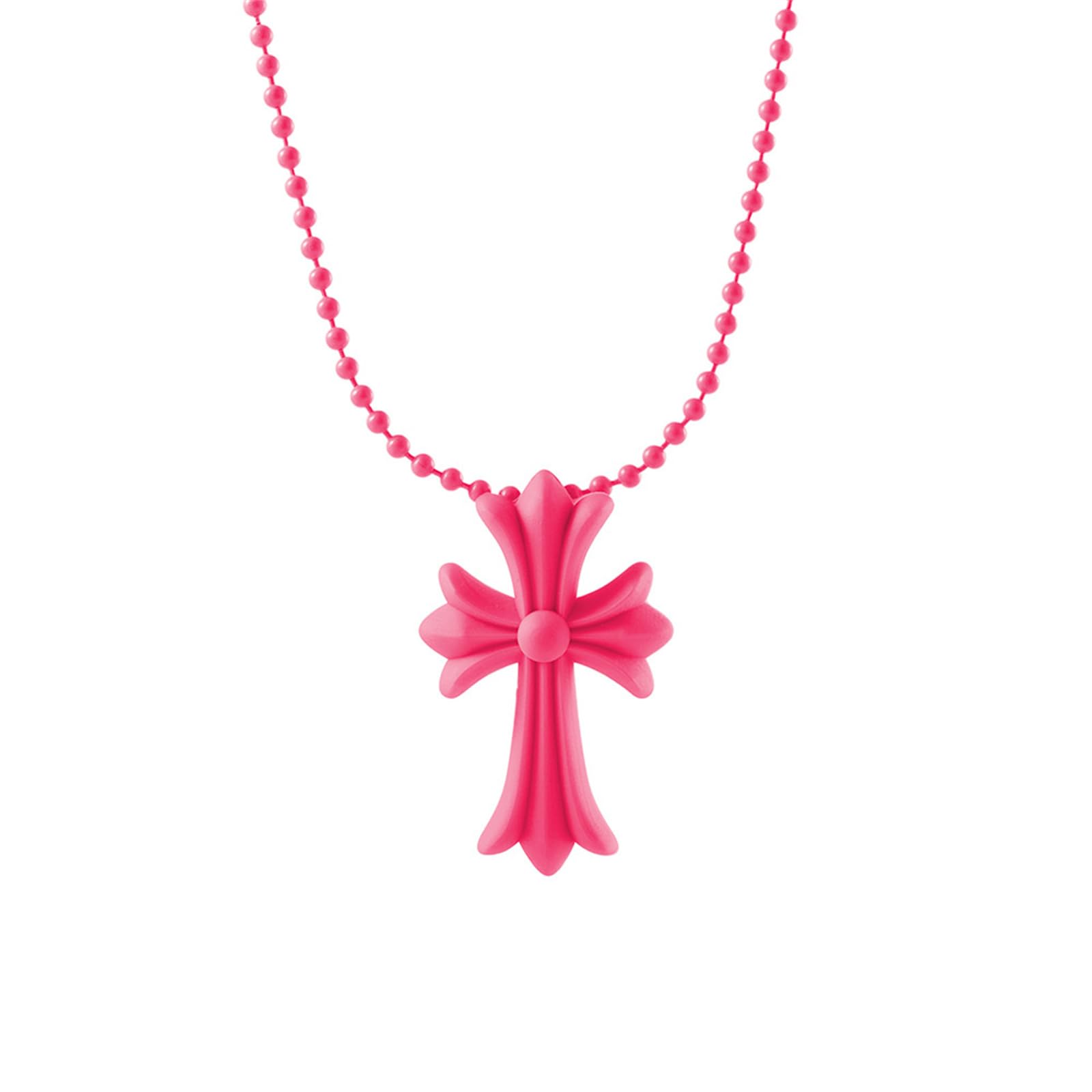 OdDdot Hip Hop Necklace Valentine's Day Cross Pendant Necklace Punk Pendant Necklace Personalized Elegant Light Luxury