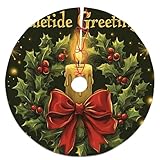Photo Gallery gonna per albero di natale con agrifoglio, decorazione verde per feste invernali, ghirlanda di natale, decorazione per la casa per uso interno, 91 cm Photo Gallery gonna per albero di natale con agrifoglio, decorazione verde per feste invernali, ghirlanda di natale, decorazione per la casa per uso interno, 91 cm