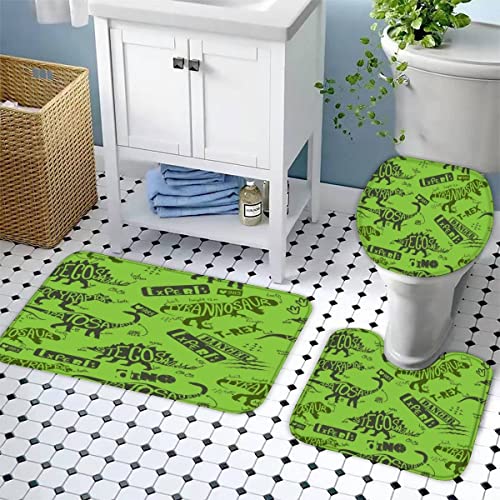 Badezimmer Badematte 3 Teilig Set Tarnung rutschfest Badteppiche Saugfähig Memory Foam Badezimmermatte Weich WC… – Bild 3