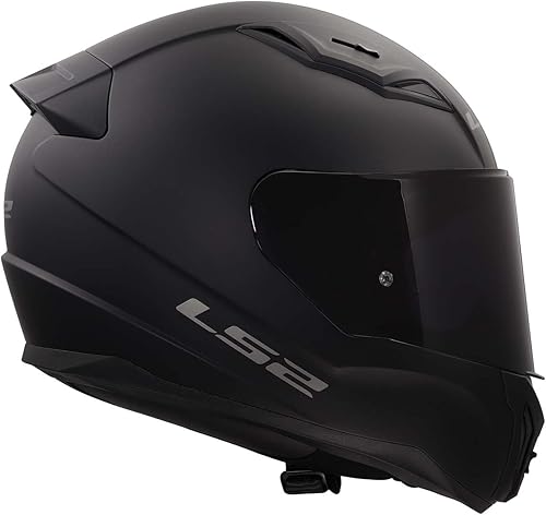 Miniatura 3 de LS2 Helmets Centric Casco de motocicleta de cara completa (negro mate con escudo ahumado transparente y oscuro, 3XL)