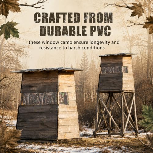 Image of RoundFunny Hunting Blind Window Camo Film Cover
