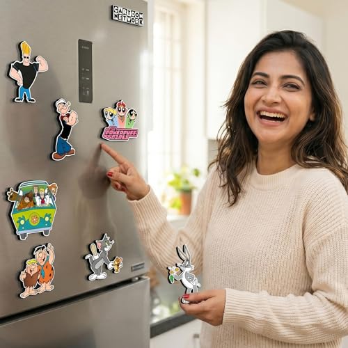 Image of Dia & Tia -Premium Fridge Magnets -Handmade in India for Office, Kitchen, refrigirators, Magnetic Boards -Motivational Quotes, Indian Culture, Gamers, Cute Cartoons, Decor (Anime - Heroes - A)