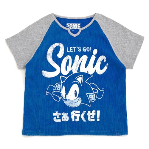 SEGA Sonic The Hedgehog Girls T-Shirt Little Kid to Big Kid Sizes (4-14-16)