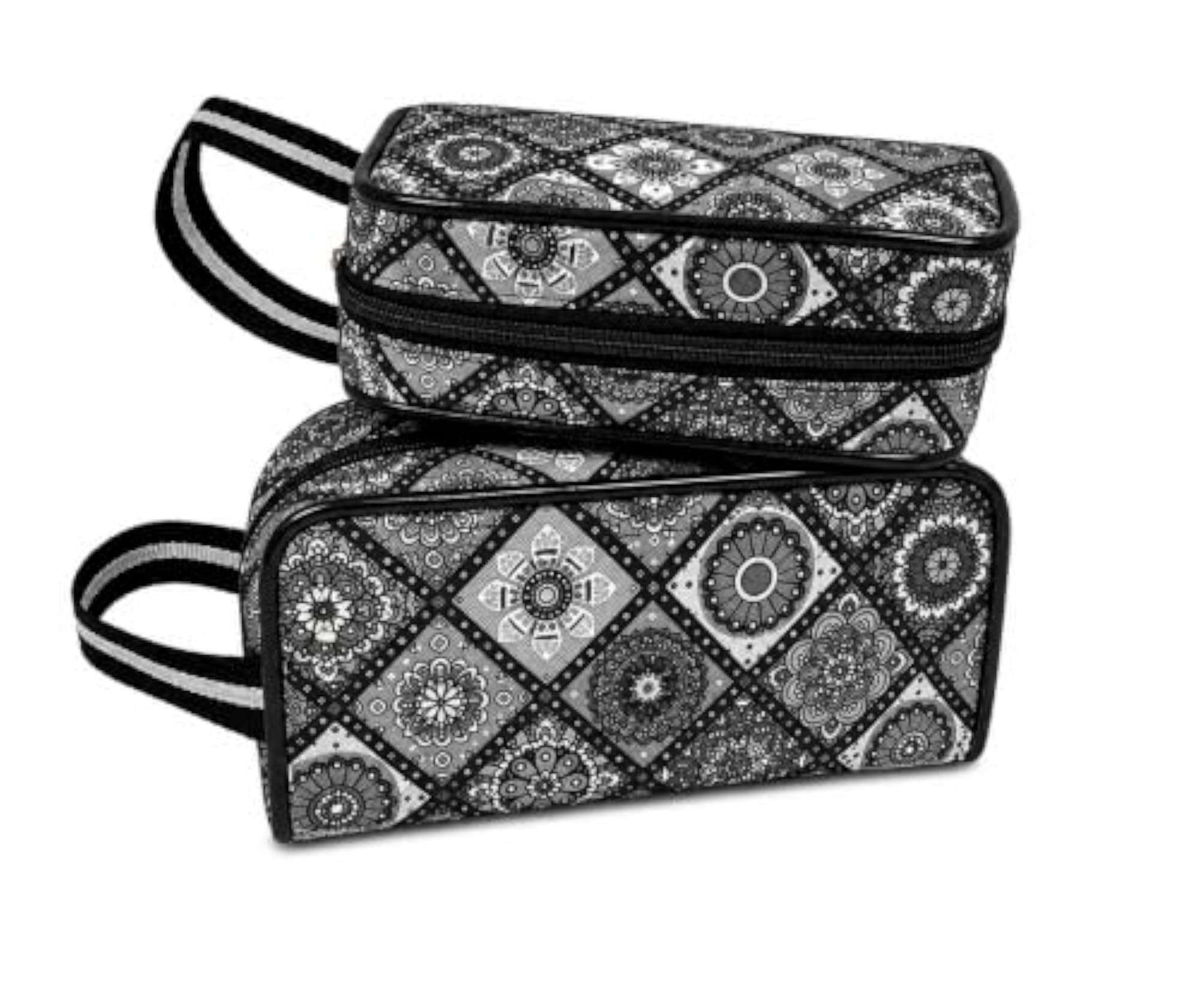Mandala Print Travel Toiletry Bag, Cosmetic Organiser