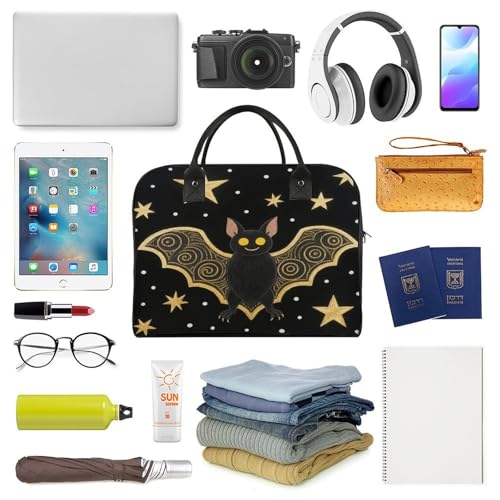 Bolso de mano de nylon FekiLoot con cierre y bandolera ajustable miniatura 5