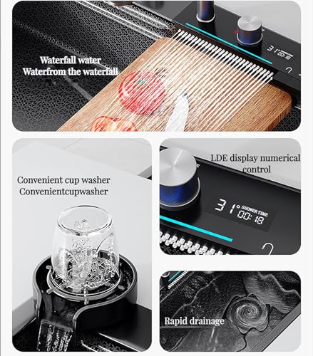 Premium-315-177-in-Waterfall-Sink-Drop-In-Workstation-304-Stainless-Steel-Smart-Sink-Black-Kitchen-Sink-Nano-Coating-Experience-the-Perfect-blend-of-Aesthetics-Durability-Versatility Premium 315 177 in Waterfall Sink Drop In Workstation 304 Stainless Steel Smart Sink Black Kitchen Sink Nano Coating Experience the Perfect blend of Aesthetics Durability Versatility