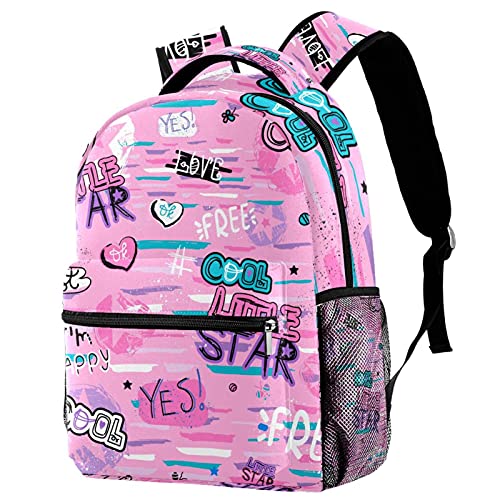 Sac à dos d'école grand confort à motif tropical multicolore