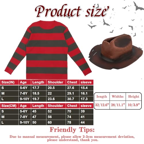 Disfraz Halloween Infantil Suéter, Gorro y Guantes 3PCS miniatura 3