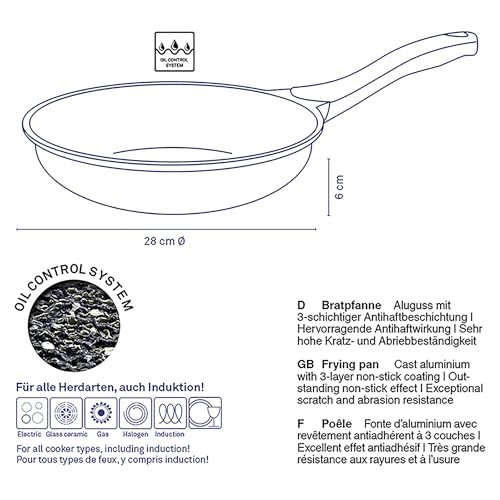kela Bratpfanne Stella Nova, Durchmesser 28 cm, Aluguss, Allherdboden, antihaftbeschichtet, hitzebeständig bis 180° C, 12217 – Ansicht 3